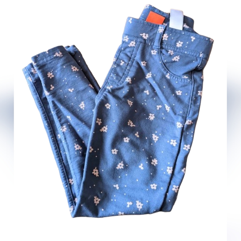 Floral stretch pants leggings